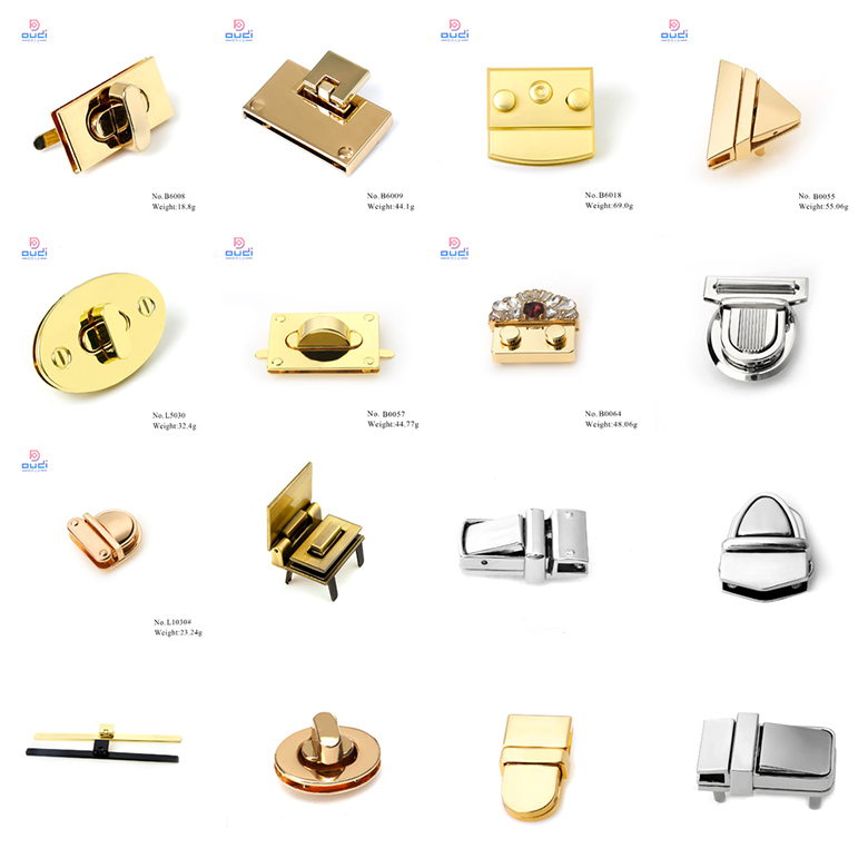 Metal Push Lock Handbag